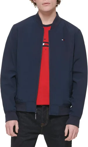 Miniatura 5 de Tommy Hilfiger Chaqueta bomber ligera de punto acanalado para hombre