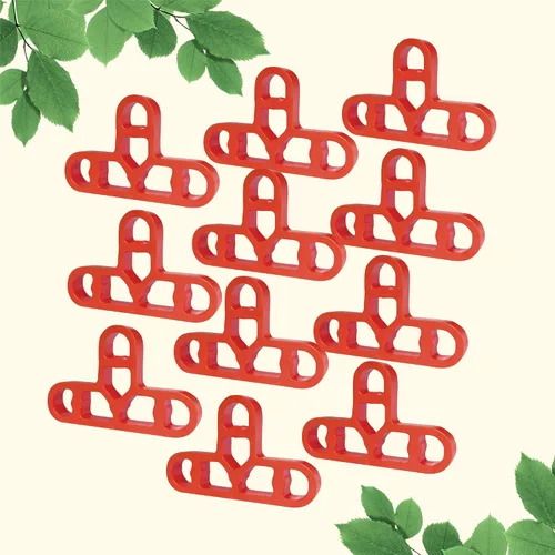 Miniatura 5 de JINYO Color rojo de 0.394 in 3/8 de pulgada de chapa de ladrillo delgado espaciador de azulejos Sistema de nivelación de azulejos Espaciador