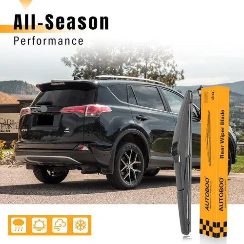 Miniatura 8 de AUTOBOO Repuesto de escobilla limpiaparabrisas trasera de 10 pulgadas para TOYOTA RAV4 2018 2017 2016 2015 2014 2013 Highlander 2023 2022-2020 Jeep