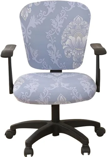 Miniatura 33 de Jinzio Funda para silla de oficina de computadora, tela protectora dividida y elástica, de poliéster, universal, para escritorio, para silla