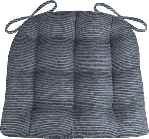 Miniatura 34 de Barnett Home Decor Cojines para silla de comedor Brisbane plateado gris con lazos - Tamaño mediano 16.5 x 18 Almohadilla para silla - Relleno