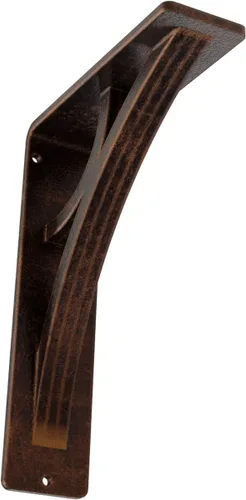 Miniatura 48 de Ekena Millwork BKTM02X10X12TGLABS Soporte de metal, 2 pulgadas de ancho x 10 pulgadas de profundidad x 12 pulgadas de alto, latón envejecido