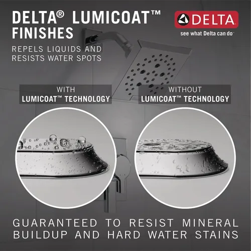 Miniatura 4 de Delta Lumicoat 59584-PR-PK - Cabezal de ducha de mano cromado de 7 ajustes para montaje en pared con spray ProClean, cabezal de ducha de mano