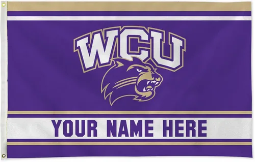 Miniatura 59 de Rico Industries NCAA Abilene Christian Wildcats - Bandera estándar personalizada de 3 x 5 pies, fabricada en los Estados Unidos, decoración