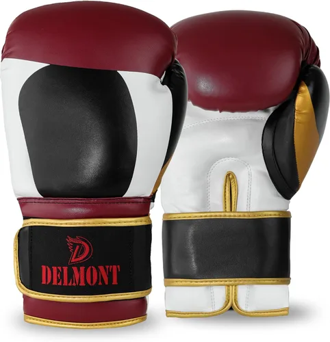 Miniatura 17 de Delmont Guantes de boxeo para hombres y mujeres – Bolsa pesada, guantes de kickboxing, sparring y entrenamiento con acolchado multicapa, soporte