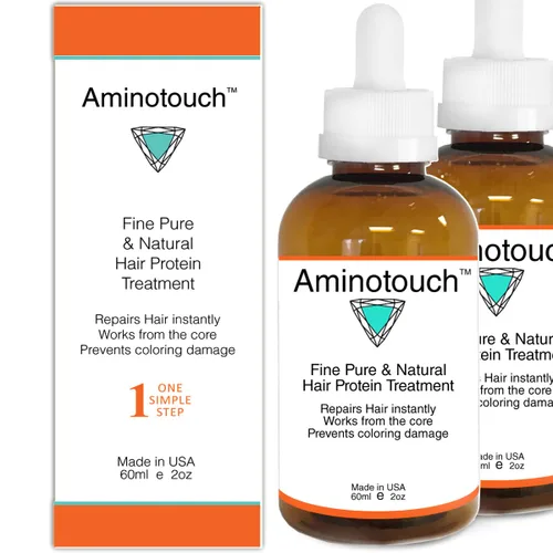 Miniatura 8 de Aminotouch - Tratamiento natural de proteína pura de colágeno y queratina de rescate para crecer el cabello largo, reparación de daños en las puntas