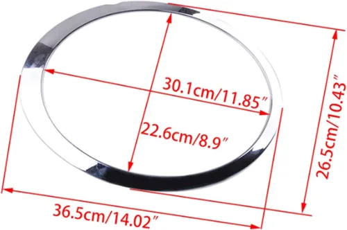 Miniatura 8 de Cromo conductor lado izquierdo faro Trim anillo biselCompatible con Mini Cooper 2007-2014 R56 R56 R57 R58 R59