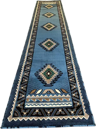 Miniatura 33 de Kingdom South West - Alfombra ovalada de nativos americanos, diseño bereber beige, D143 (3 pies x 4 pies 7 pulgadas, ovalada)