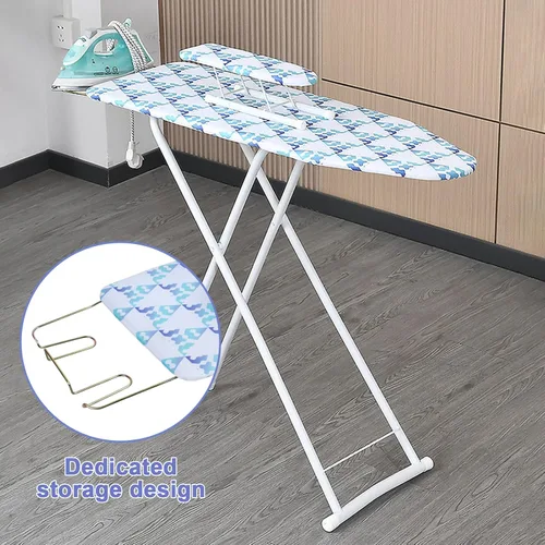 Miniatura 6 de Tabla de planchar plegable de tamaño completo, plegable para el hogar y tabla de planchar extendida en el exterior con cubierta resistente al calor