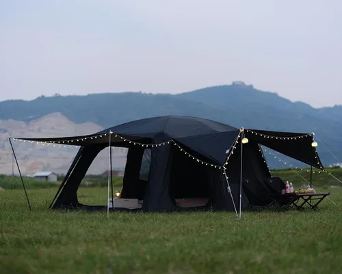 Miniatura 4 de Vidalido Tienda de campaña para 8-10 personas con 3 puertas y 2 habitaciones, tiendas de campaña grandes tipo cabaña familiar, tienda de campaña