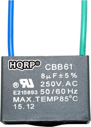 Miniatura 15 de HQRP Condensador de ventilador de techo CBB61 1uf+2uf de 3 cables listado UL