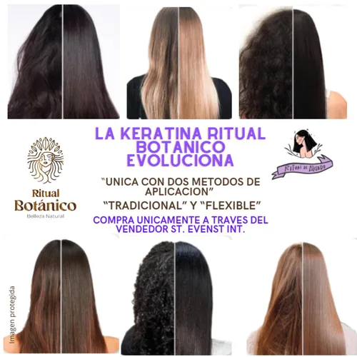 Miniatura 3 de Ritual Botánico Keratina Orgánica 250 ML Aporta Brillo, Sedosidad y Nutrición Botox Capilar sin Formol Plancha de pelo con 12 Aceites Naturales