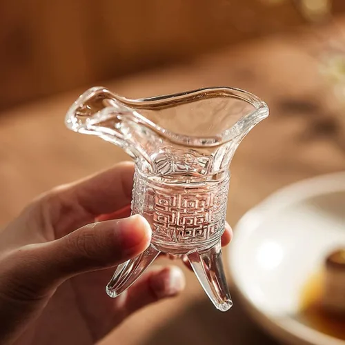 Miniatura 2 de Zerodeko Juego de vasos de chupito retro vintage antiguo bebiendo como un antiguo rey reina jue, dispensador de vasos de vidrio decantador para Soju