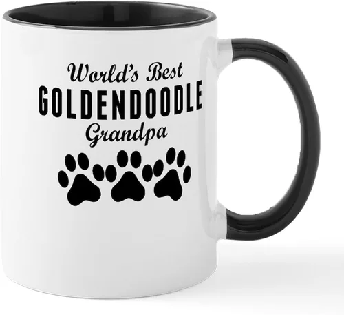 Miniatura 6 de CafePress World's Best Goldendoodle Grandpa Mugs Taza de café de cerámica de 11 oz (11.0 fl oz)