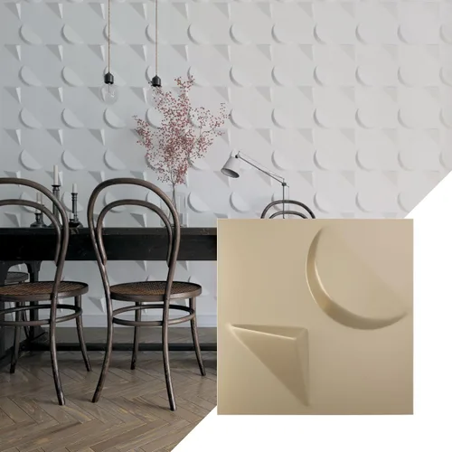 Miniatura 29 de Ekena Millwork WP12X12APWH 11 7/8 pulgadas de ancho x 11 7/8 pulgadas de alto Apollo EnduraWall Decorativo 3D Panel de pared cubre 0.98 pies