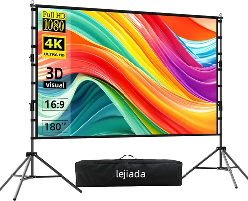 Miniatura 7 de Pantalla de Proyector y Soportes, Pantallas de Proyección Grandes Mejoradas Fáciles de Configurar 102H''*104W'' 16:9 Perfectance para Presentaciones