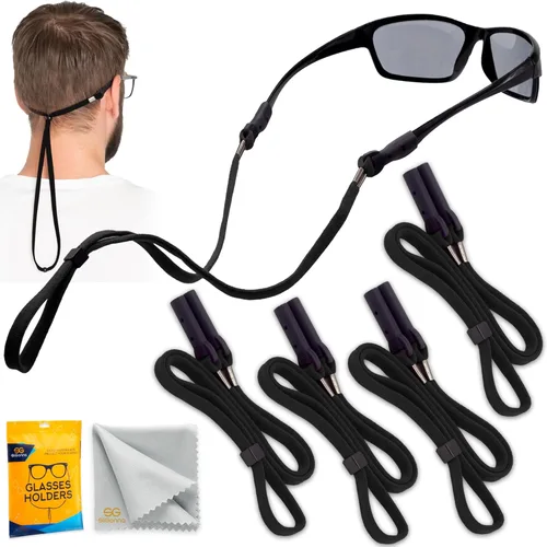 SIGONNA Soporte para lentes alrededor del cuello – 4 correas para gafas para hombres y mujeres – Soporte de correa para gafas – Correa de soporte