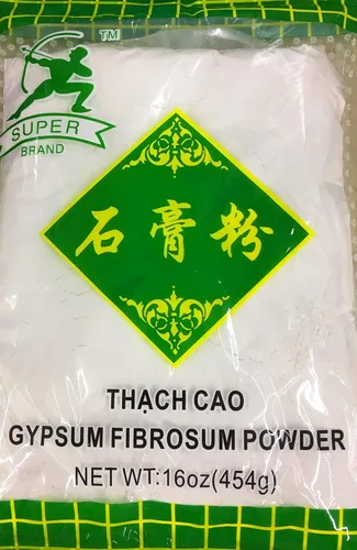 YESO DE GRADO ALIMENTARIO EN POLVO TOFU COAGULANTE 16 Oz (16.01 oz) SULFATO DE CALCIO SUPER Brand