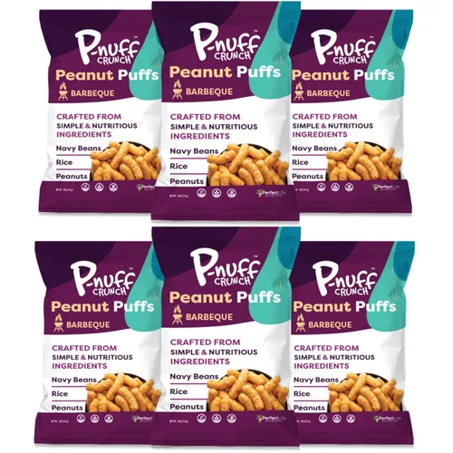 Miniatura 11 de Pnuff Crunch Puffs de Mantequilla de Maní - Bocadillos saludables, aperitivos bajos en calorías, aperitivos sin gluten, veganos, ricos en proteínas