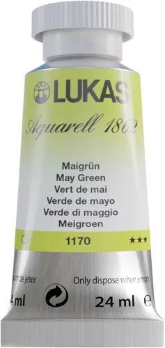 Miniatura 30 de Lukas 1862 Aquarell Artists' - Tubos de acuarela para artistas, color cian (primario), 0.8 fl oz, pintura de acuarela vibrante de grado profesional
