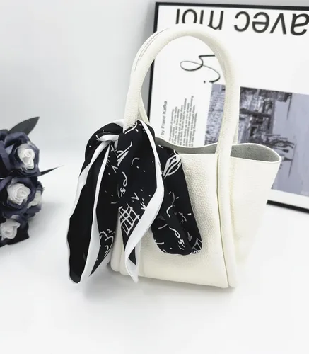 Miniatura 4 de Women's Designer Neckerchief Handbag Handle Ribbon Fashion Scarf Letter Printed Hair Tie