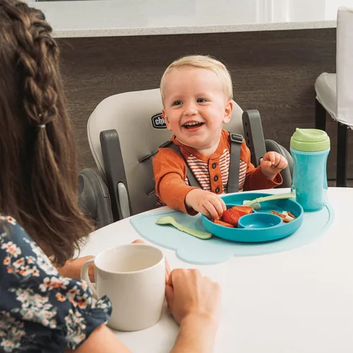 Miniatura 6 de Chicco Polly - Silla alta plegable que ahorra espacio con almohadilla de asiento fácil de limpiar, silla alta para bebés y niños pequeños con Negro