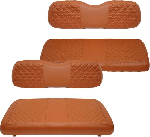 Miniatura 13 de XUANYUDG0769 Fundas de Asiento Delantero y Trasero para Carrito de Golf para EZGO TXT/RXV Club Car DS/Precedent Yamaha G29, Hechas de Vinilo