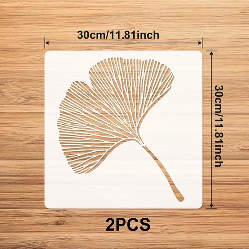 Miniatura 2 de Paquete de 2 plantillas de suelo grandes para pintar pisos, plantillas de pared decorativas para patrones grandes, plantillas de azulejos, plantilla
