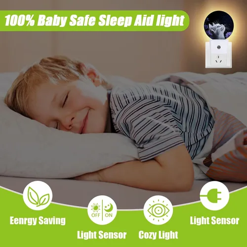 Miniatura 4 de Luz nocturna de gato blanco, flores moradas enchufables con sensor de atardecer a amanecer para dormitorio, baño y sala de estar, lámpara apta