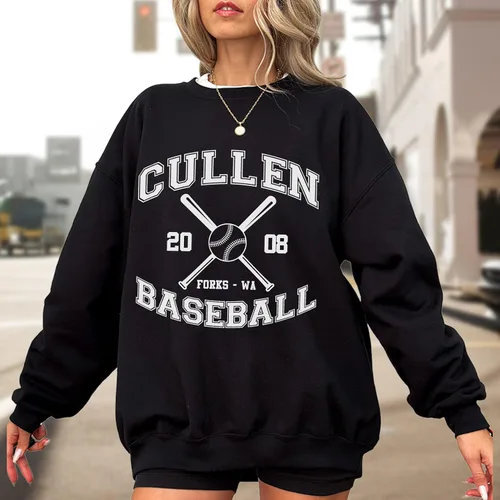 Miniatura 6 de Cullen Baseball Forks WA Shirts Sudaderas de béisbol sudaderas con capucha para mujeres y hombres, camisetas deportivas de equipo, horquillas