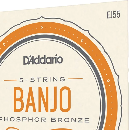 Miniatura 4 de D'Addario Cuerdas para banjo tenor, bronce fosforado, EJ55, calibre medio 9-30, juego de 5 cuerdas, paquete de 1