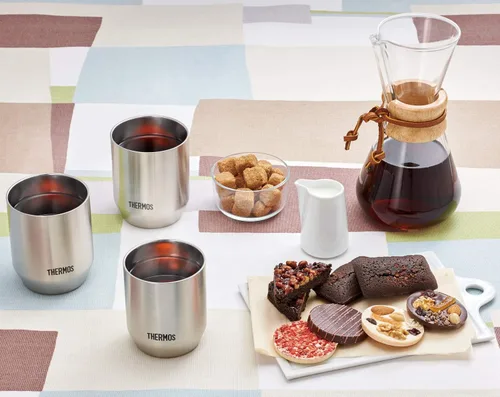 Miniatura 6 de Thermos JDH-280P S - Vaso aislado al vacío, 9.5 fl oz, acero inoxidable, juego de 2