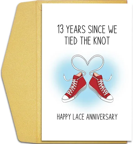 Miniatura 10 de Qiliji Tarjeta de 4º aniversario para marido y esposa, divertida tarjeta de aniversario de 4º aniversario de boda, tarjeta de juego de palabras