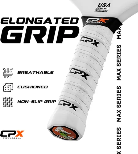 Miniatura 7 de CPX MAX T700 - Raqueta alargada de fibra de carbono cruda, grado profesional Diamante blanco