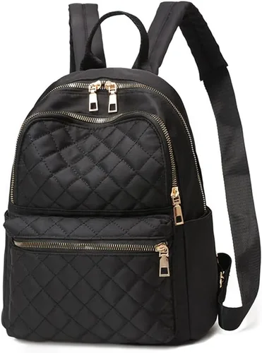 PAOIXEEL Mochila pequeña y ligera para mujer, resistente al agua, mini mochila antirrobo para niñas, mochila de viaje, Negro, S, Ciclismo