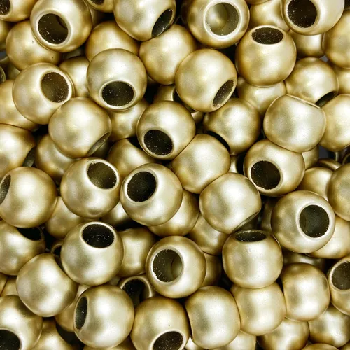 Miniatura 18 de 300 cuentas acrílicas grandes de agujero para manualidades y cabello de 0.394 in x 0.472 in, cuentas acrílicas con agujero grande de 0.224 in