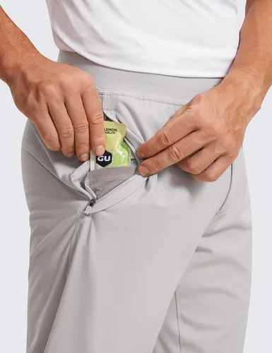 Miniatura 4 de CRZ YOGA Pantalones deportivos de golf elásticos en 4 direcciones con bolsillos de 30 pulgadas para hombre, pantalones de trabajo, gimnasio