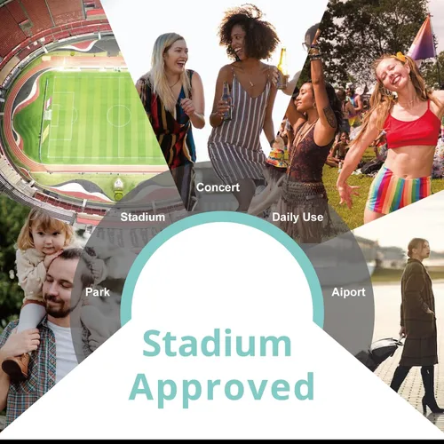 Miniatura 7 de Bolso cruzado aprobado por estadios para mujer, bolsa transparente para estadios para eventos deportivos, conciertos