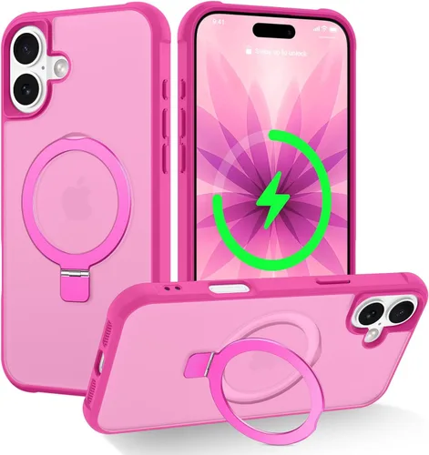 Miniatura 119 de CHAOFEnG Funda magnética compatible con iPhone 11 con soporte, prueba de caídas de grado militar, compatible con imán, anillo translúcido, parte