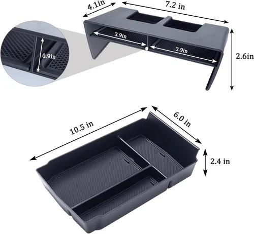 Miniatura 6 de PIMCAR 2 piezas Organizador de consola central y bandeja de reposabrazos para Honda CRV 2026 2025 2024 2023, accesorios para CR-V híbrido