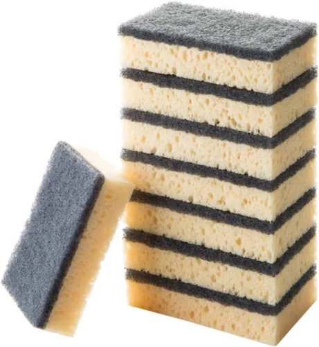 Miniatura 4 de DOITOOL Juego de esponjas multiusos para limpiar platos de esponja para platos para utensilios de cocina, 8 unids*2