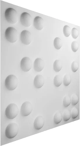 Miniatura 3 de Ekena Millwork WP20X20EMWH 19 5/8 pulgadas de ancho x 19 5/8 pulgadas de alto Emery EnduraWall Decorativo 3D Panel de pared cubre 2.67 pies cuadrados