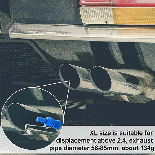 Miniatura 2 de X AUTOHAUX 2 unids XL tamaño coche Turbo silbato aleación de aluminio universal Turbo sonido escape silenciador tubo silbato coche rugido