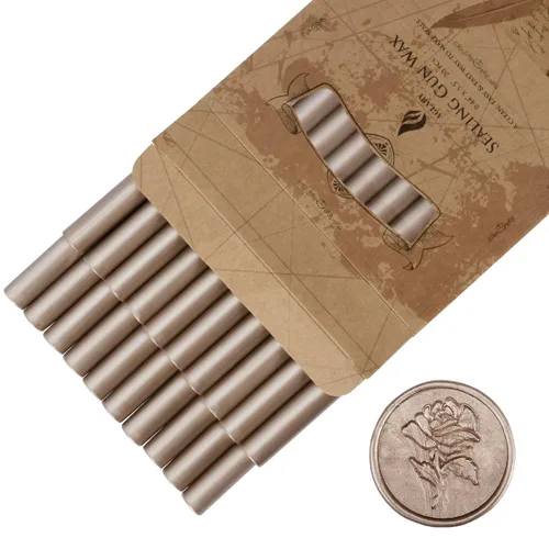 20 unidades de cera de sellado estándar para pistola de pegamento, palitos de cera de sellado, ideales para invitaciones de boda, cartas, sobres,