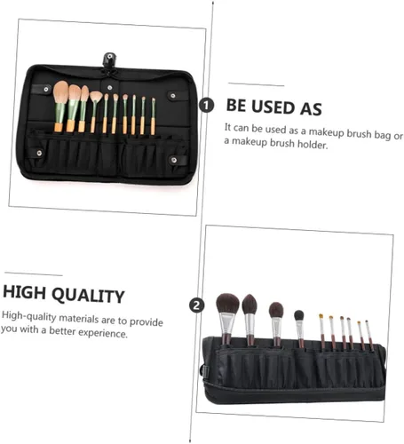 Miniatura 8 de VICASKY Slot Multipurpose Makeup Brush Holder Organizer Pouch Large Capacity Cosmetic Brush Case Travel Friendly Easy Access Cosmetic Storage for