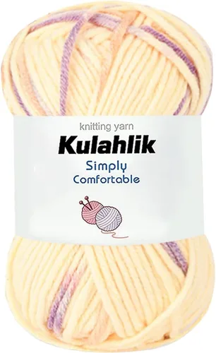 Miniatura 25 de 50g (1x50g) Hilo Acrílico para Crochet y Tejido, Hilo Degradado Colorido, 1 Rollo de Madejas, Hilo Acrílico Multicolor, Perfecto para Proyectos