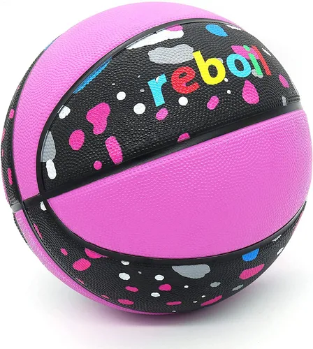 Miniatura 17 de Premium Rubber/Leather Basketball - Kids & Youth, Size 3/4/5/6/7 Camuflaje/gris degradado