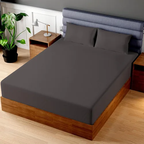 Miniatura 21 de Superity - Sábana bajera ajustable de lujo de calidad hotelera para cama Queen corta, 100% algodón, ultrasuave, amigable con la piel e Azul