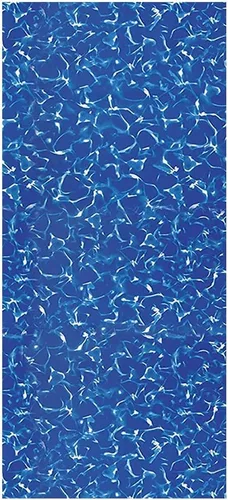 Tiki Island Pool - Revestimiento de vinilo para piscina de 8 x 24 pulgadas, material de parche, color azul