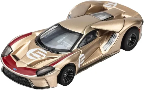 AFX /Racemasters Ford GT Heritage #5 Gold AFX22061 HO Slot Racing Cars